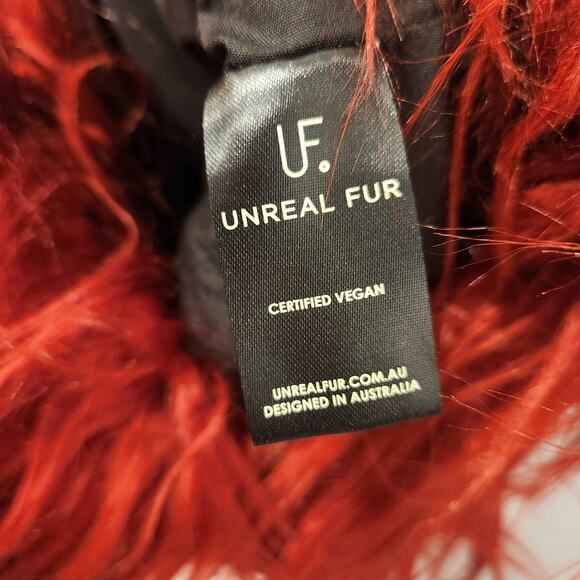 Free People furry red shoulder bag - Picture 6 of 7